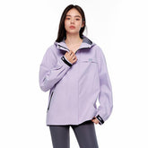 Women's Purple Outdoor Tech Fabric Hard Shell Jacket